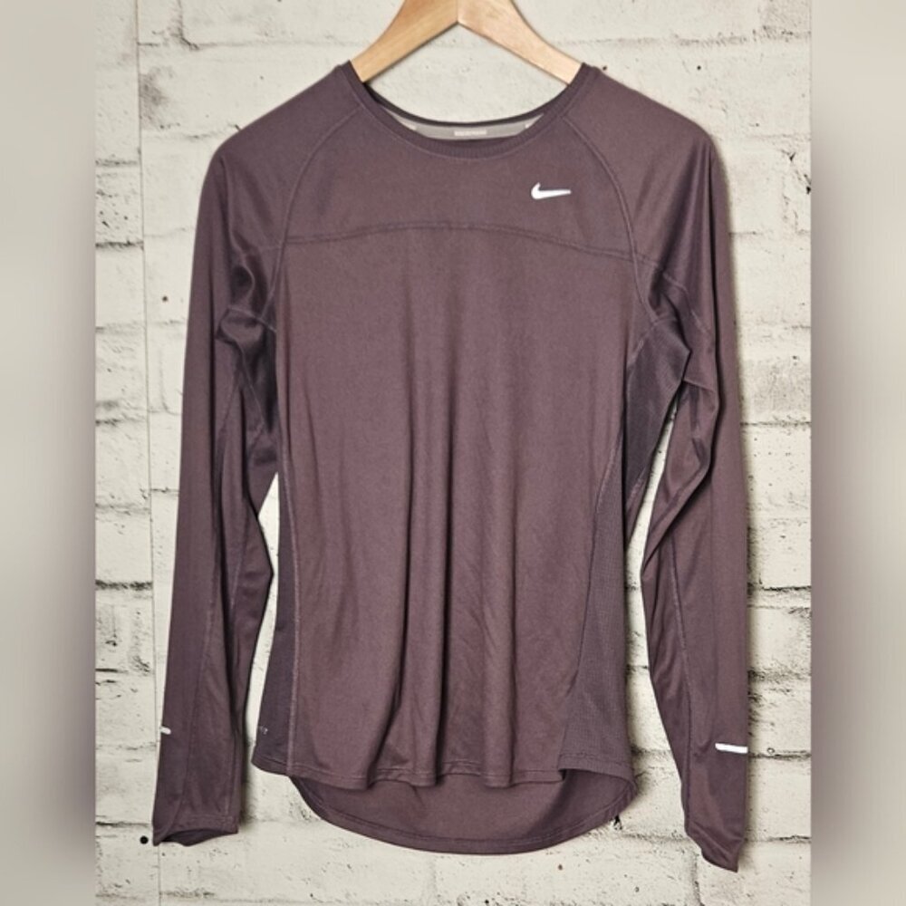 Nike Dri Fit Purple Long Sleeve Running Top Women’s Athletic M